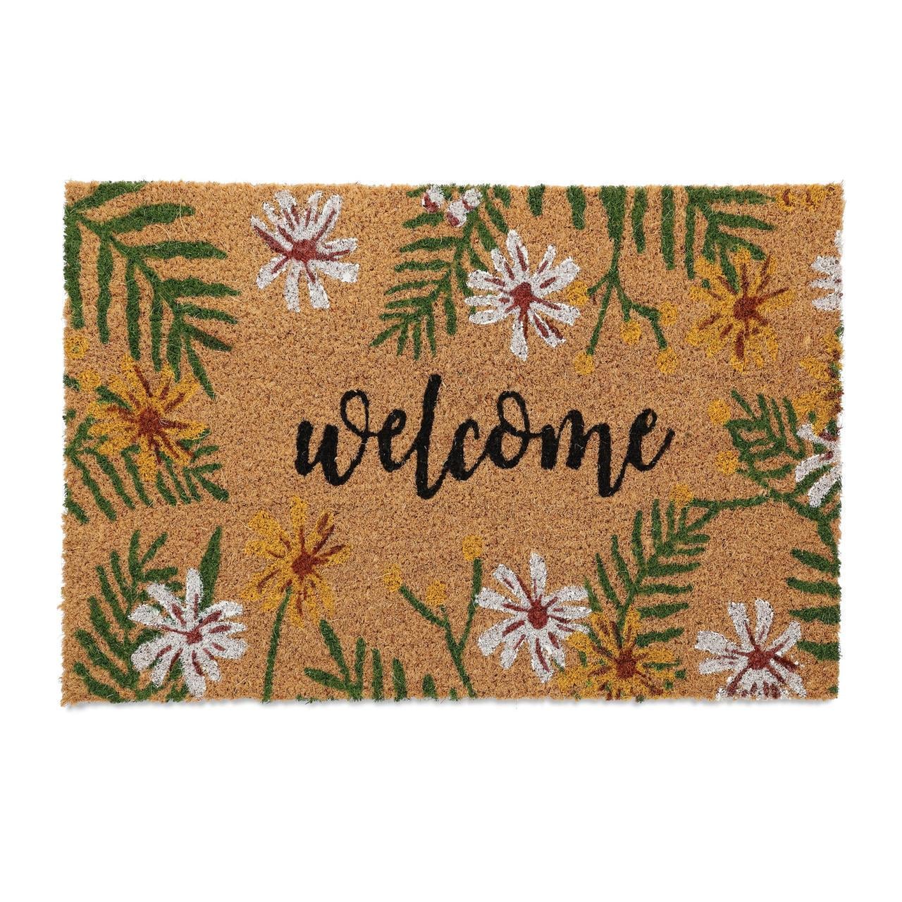 Коврик Relaxdays Welcome с цветочным орнаментом кокосовое волокно 60x40 см (10046161) Коврик Relaxdays Welcome с цветочным орнаментом кокосовое волокно 60x40 см (10046161)