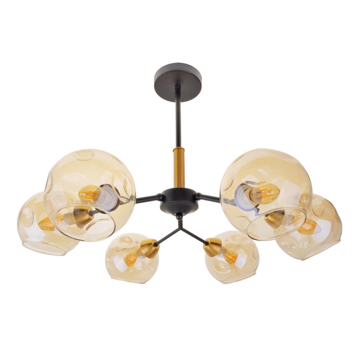 Люстра лофт Brille BL-802S/6 E14 BK+ANB Золотистый