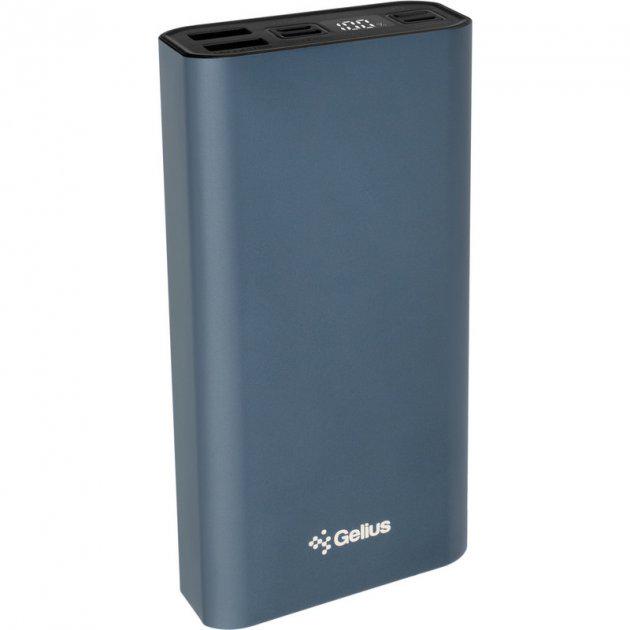 Портативний зарядний пристрій Gelius Pro Edge 3 PD 20000 mAh Dark Blue (GP-PB20-210) - фото 1