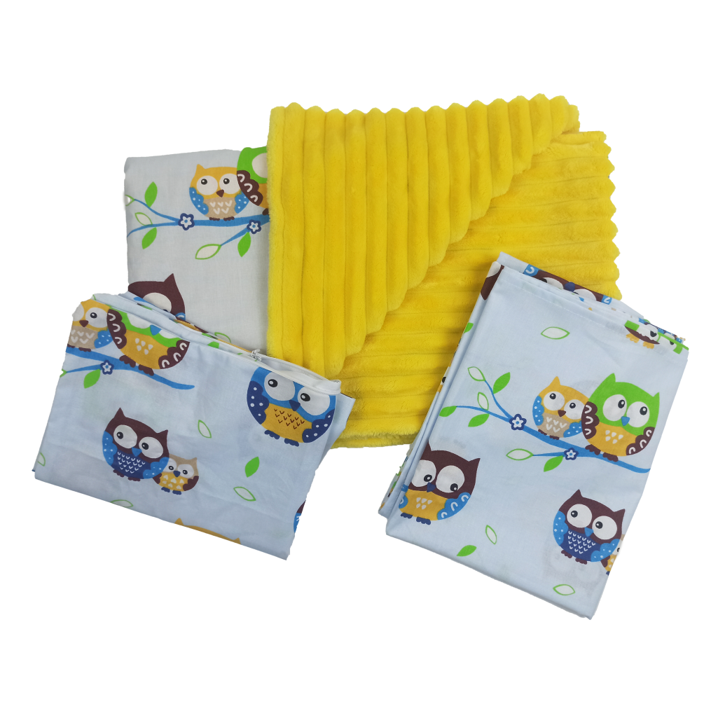 Простыня Совушки на блакитному 80х100 см бавовна (SH-8020-TXDICO-UA-32) - фото 2 Простыня Совушки на блакитному 80х100 см бавовна (SH-8020-TXDICO-UA-32) - фото 2