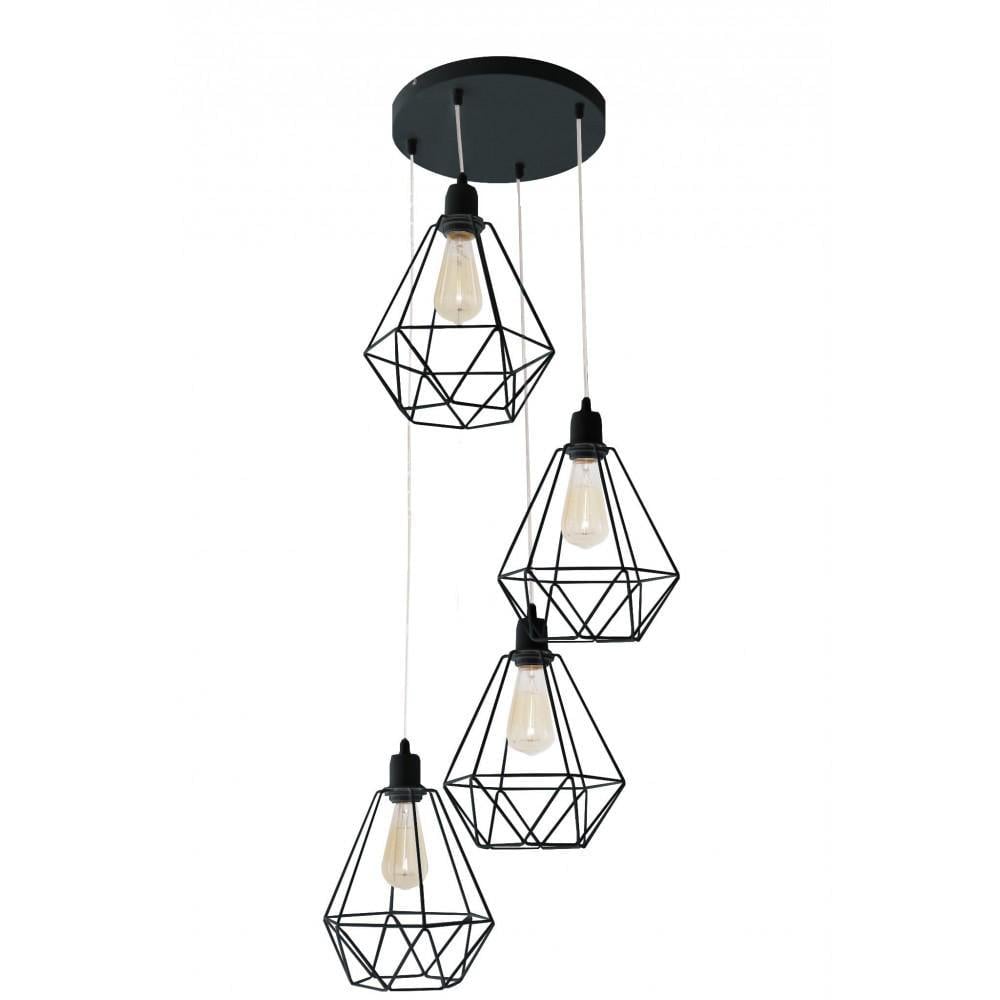 Підвісний світильник Karo 4 Black (PL-0001843 M/BLACK)
