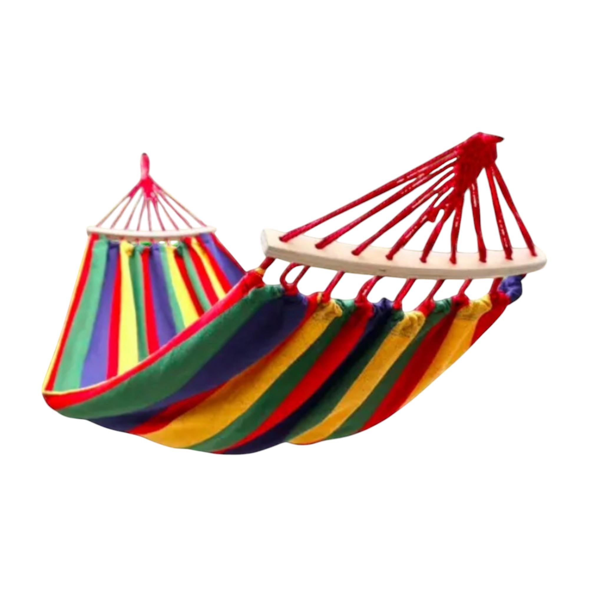 Гамак двомісний мексиканський льон з дерев'яними планками 200х150 см Різнокольоровий (R_W200/150) Гамак двомісний мексиканський льон з дерев'яними планками 200х150 см Різнокольоровий (R_W200/150)