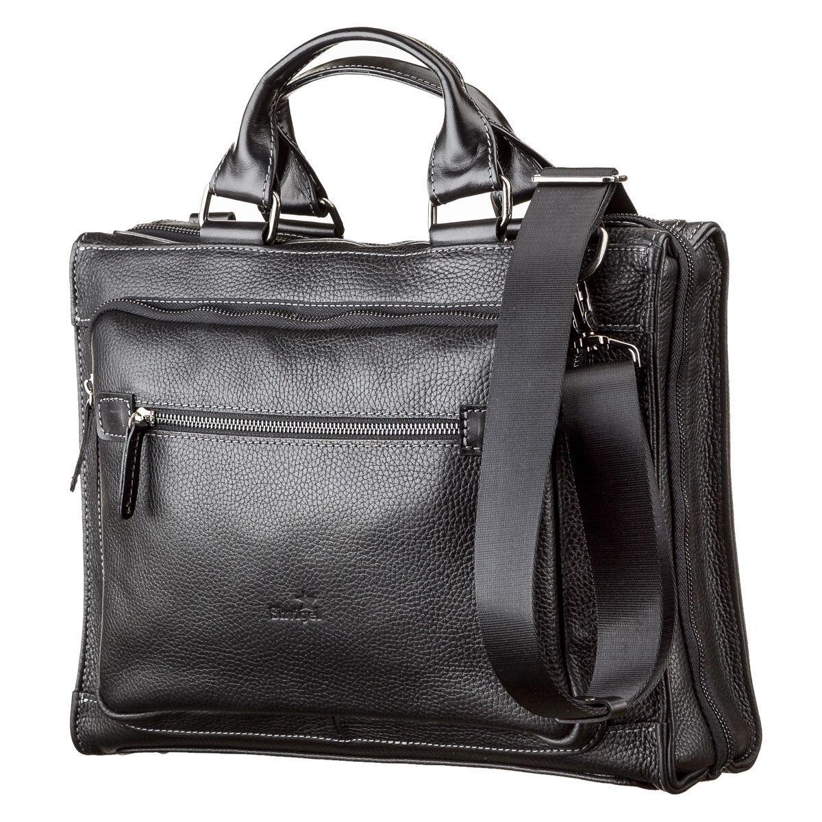 Сумка мужская SHVIGEL 11116 кожаная Черный (2533667464)