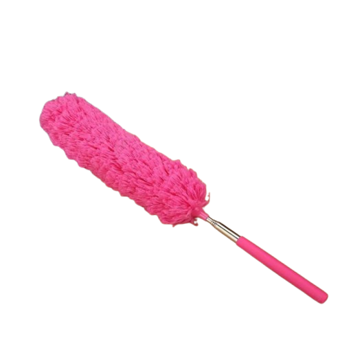Щетка для уборки пыли телескопическая микрофибра 33-80 см Pink (126567)