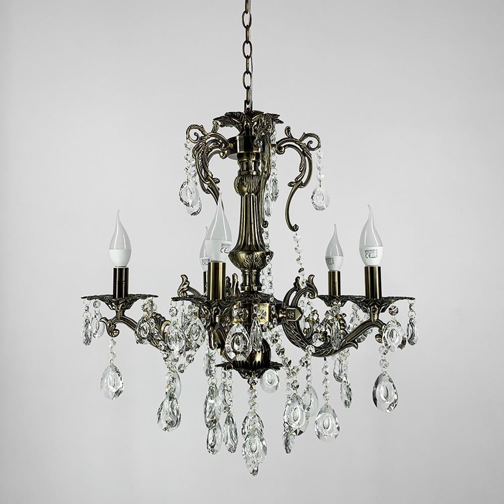 Люстра підвісна кришталева Crystal Life 60 см на 5 ламп (11549/5) - фото 6 Люстра підвісна кришталева Crystal Life 60 см на 5 ламп (11549/5) - фото 6