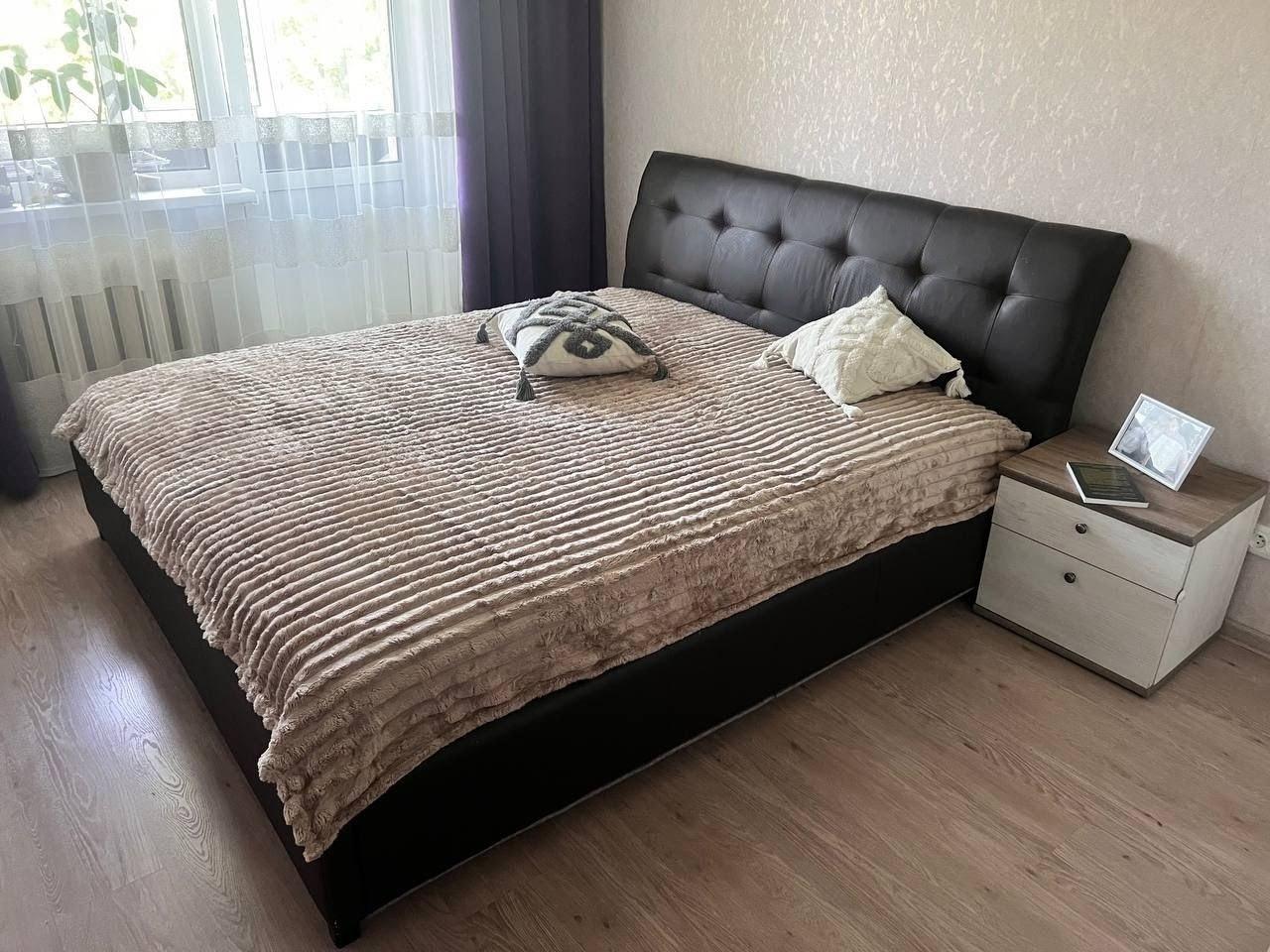 Плед плюш Шарпы евро 200х230 см Бежевый (П4К-Am-sharp-007-05)