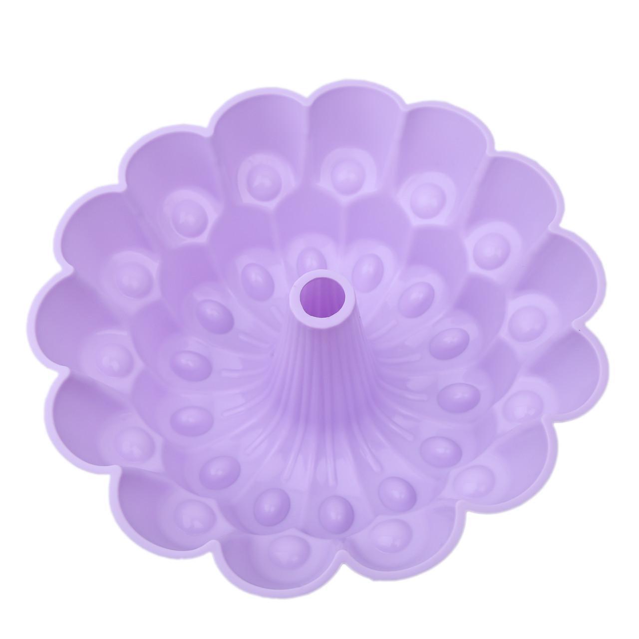 Форма силіконова для випічки Кекс 2 яруси 24 см Фіолетовий (2356744467) - фото 2 Форма силіконова для випічки Кекс 2 яруси 24 см Фіолетовий (2356744467) - фото 2