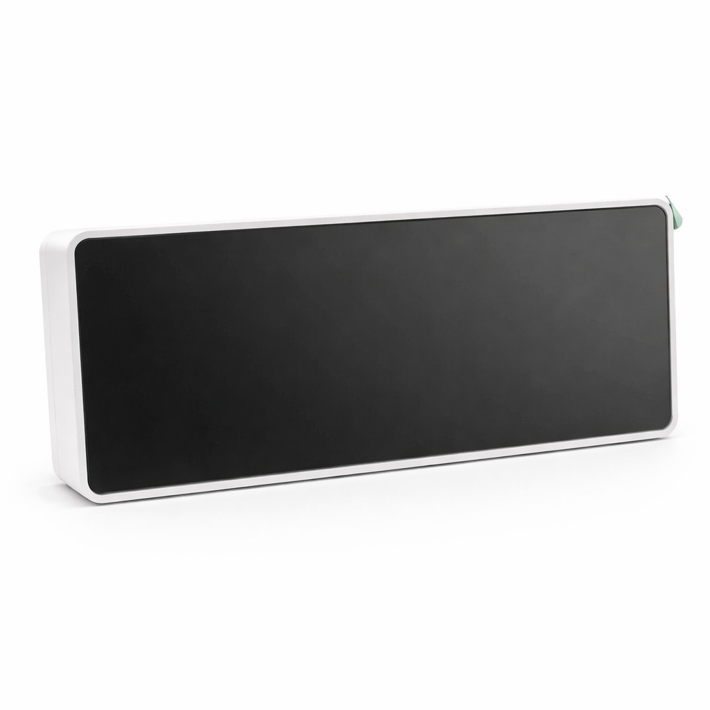 Годинник настільний LED GH0712L з функцією будильника та регулюванням яскравості Білий (33153716)