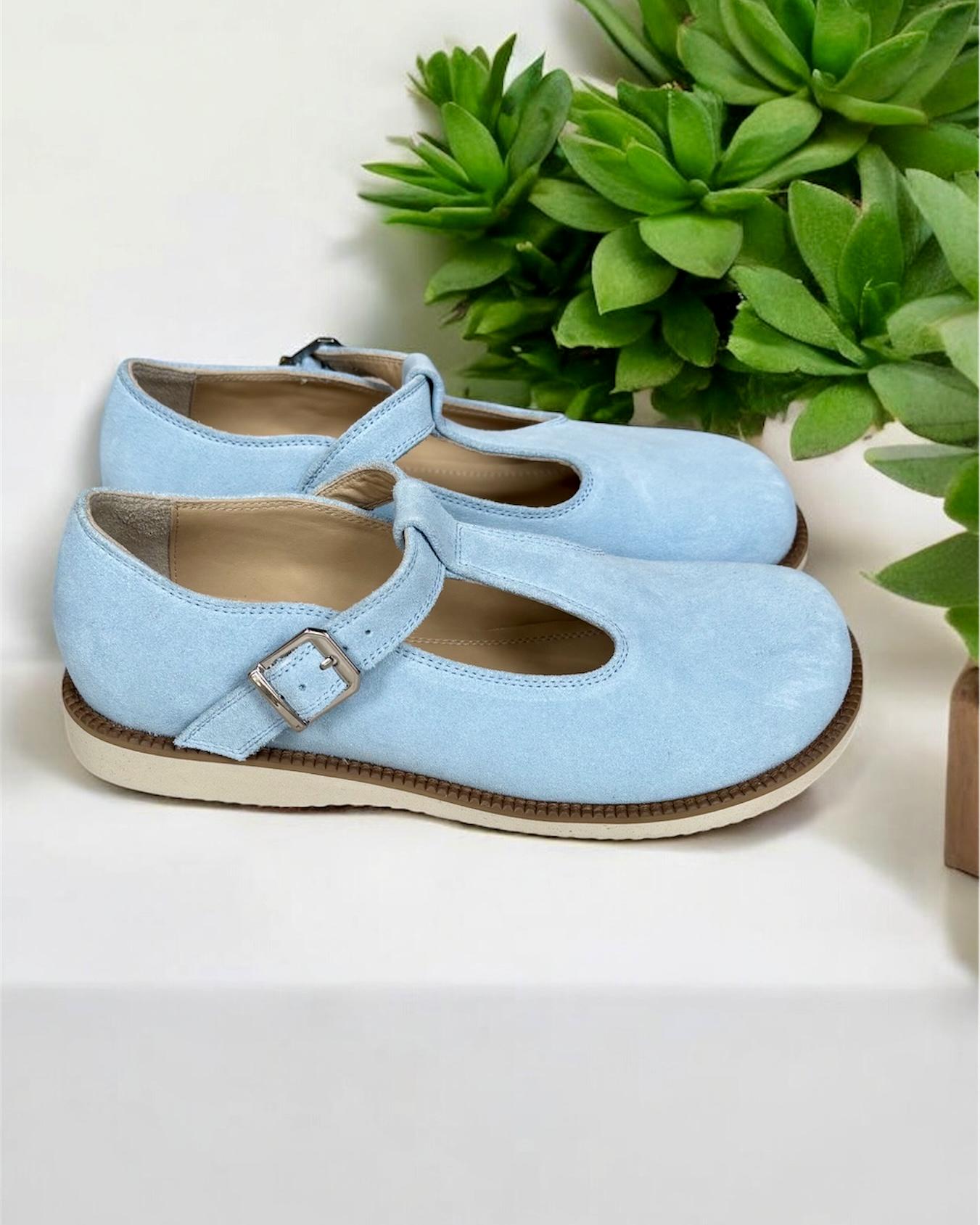 Сандалии MARANDI Mary Jane анатомические женские натуральная замша р. 41 27 см Голубой (Color-Mary-41-Blue) - фото 2 Сандалии MARANDI Mary Jane анатомические женские натуральная замша р. 41 27 см Голубой (Color-Mary-41-Blue) - фото 2