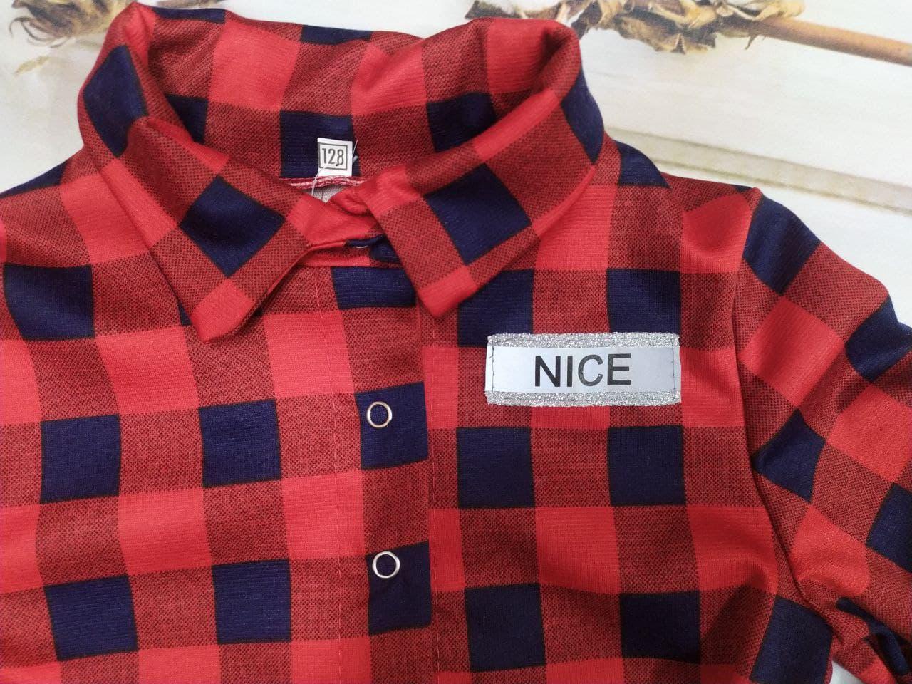 Платье детское PumPoni Вера в клетку с юбкою фатин 140 см Красный (0134540/140) - фото 3