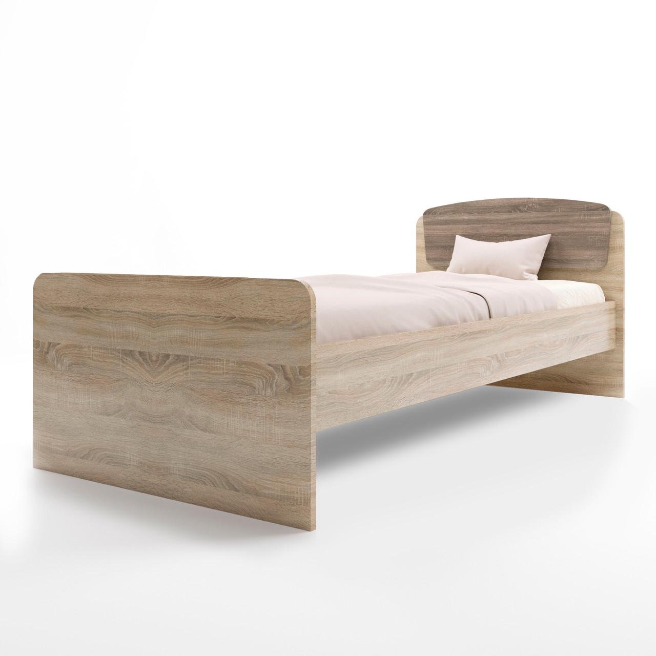 Кровать односпальная Еверест Астория-2 80х190 см Сонома/Трюфель (DTM-2106)