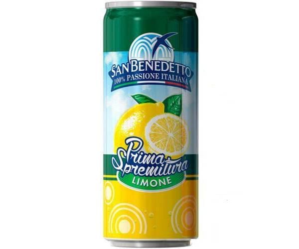 Вода газированная сокосодержащая со вкусом лимона San Benedetto Prima Spremitura Limone 24 шт х 0,33 л (18662)