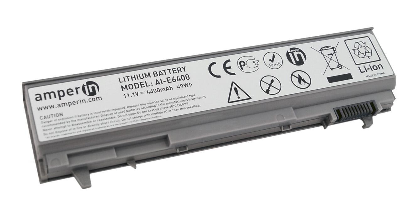 Аккумулятор для ноутбука Amperin Dell PT434 Latitude E6400 11.1V Silver 4400 mAhr (013170)