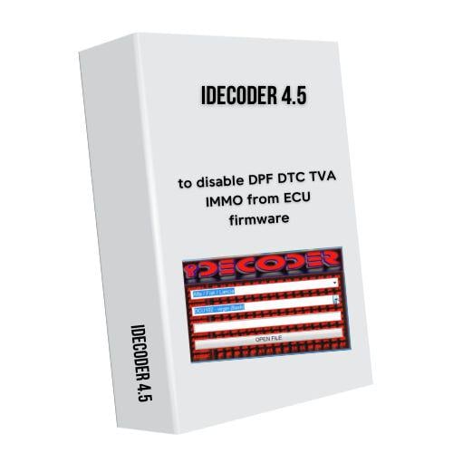 Установка чіп тюнінг програми iDecoder 4.5 для відключення DPF DTC TVA IMMO із прошивок ЕБУ