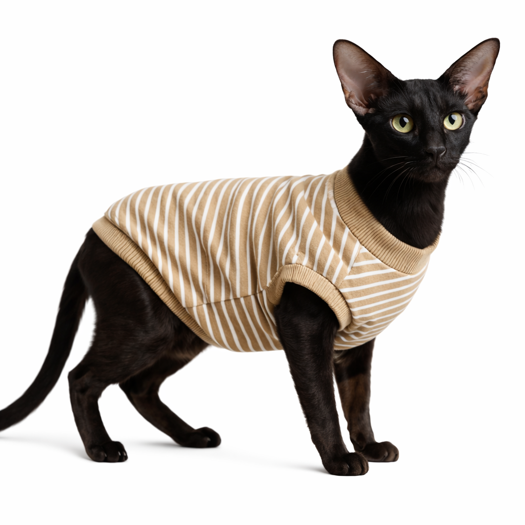 Кофта для котів Diego Смужка р. 4 Бежевий (124182213) Кофта для котів Diego Смужка р. 4 Бежевий (124182213)