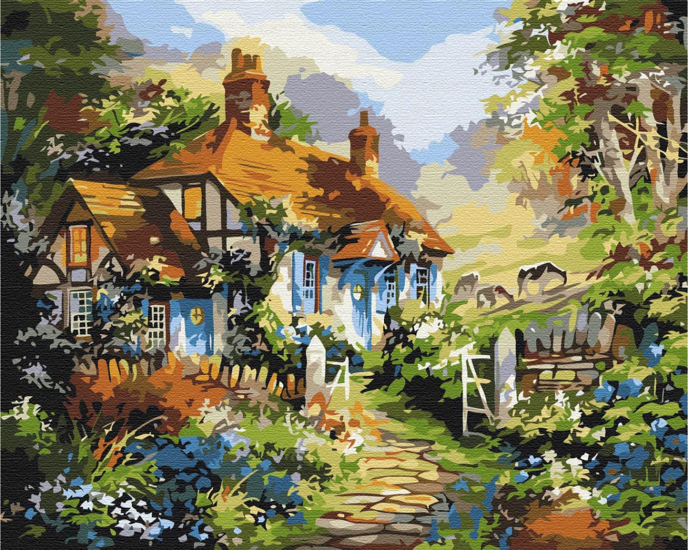 Картина за номерами Brushme Літній казковий будиночок 40x50 см (BS51879)