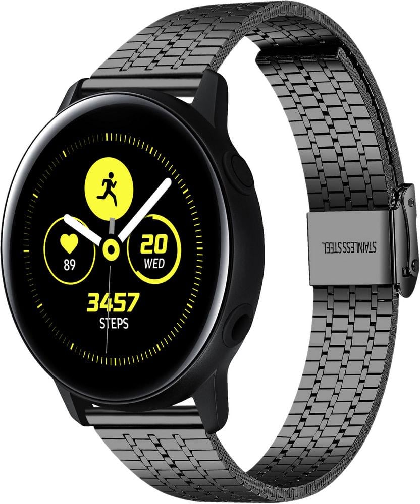 Браслет металлический Counic для Galaxy Watch Active Black (34033-2B)