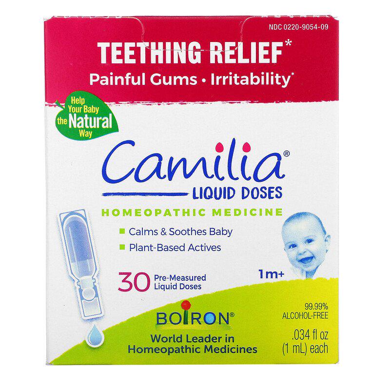 Краплі при прорізуванні зубів для немовлят Boiron Camilia Teething Relief 30 доз (971970769)