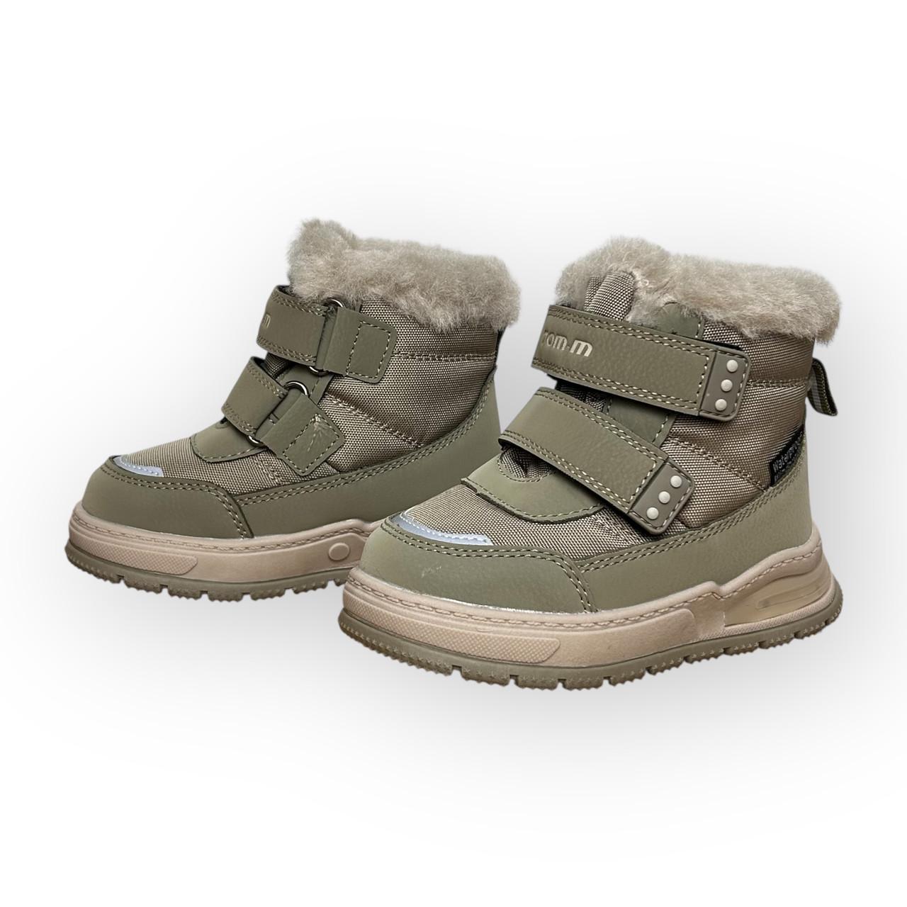 Сапоги детские зимние для мальчика ТОМ.М с подсветкой р. 24/15,5 см Хаки (29786232) - фото 6