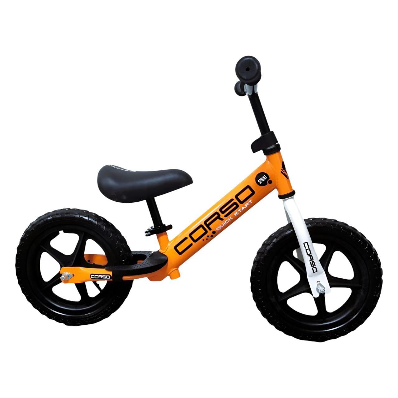 Велосипед Corso Sprint SQ-47344 колеса 12" EVA стальная рама Оранжевый (34972773)