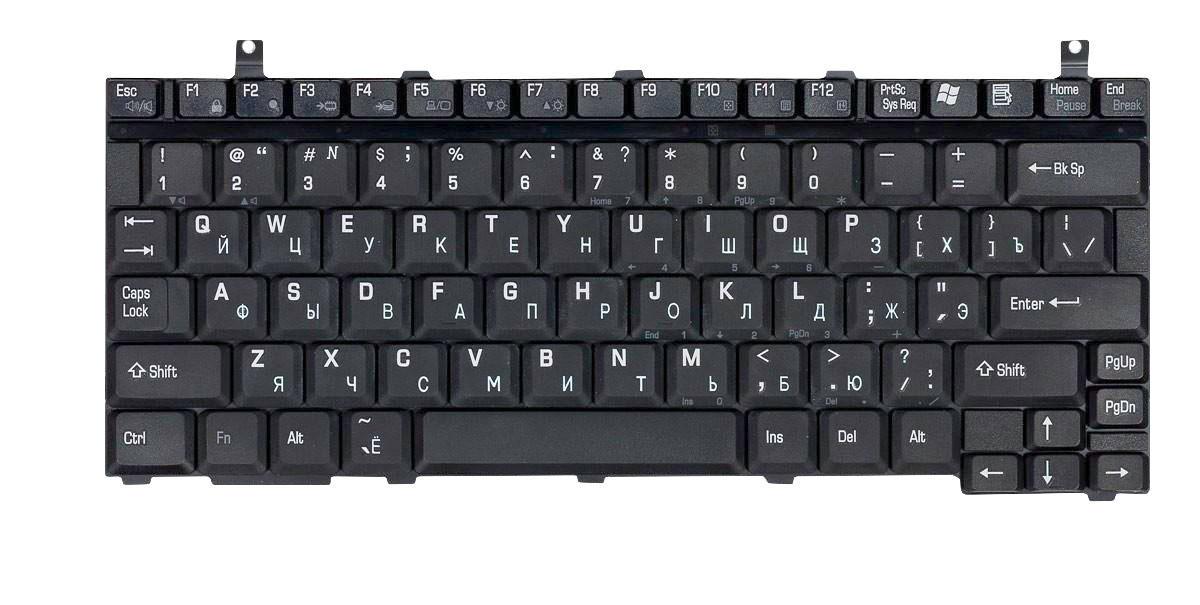 Клавиатура для ноутбука Toshiba Portege P2000 Black