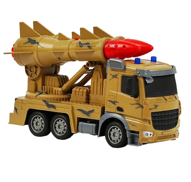 Машина на радиоуправлении TK Union Group военная техника со звуком стрельбой и пультом 24 GHz 37V Yellow (133460)