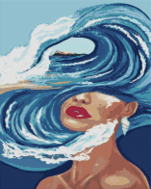 Алмазная мозаика на подрамнике Brushme Океан мыслей 40x50 см (DBS1060)