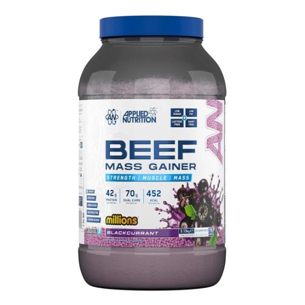 Гейнер Applied Nutrition Beef Mass Gainer 3130 г/25 порций Millions Blackcurrant (000028108)