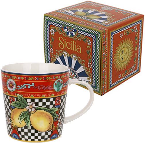 Кружка фарфорова Sicilia Limoni 450 мл - фото 2 Кружка фарфорова Sicilia Limoni 450 мл - фото 2