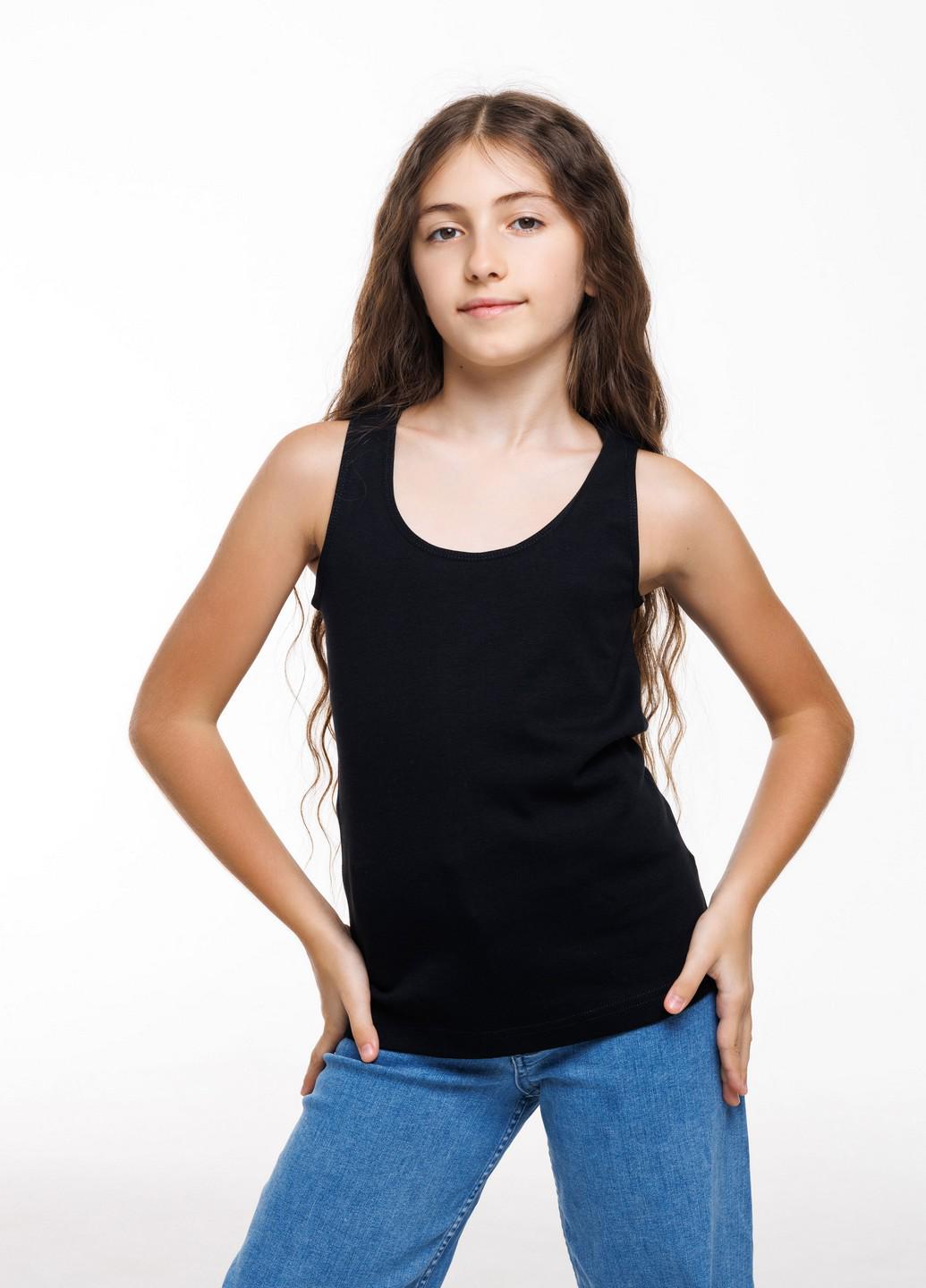Майка для девочек Наталюкс р. 36 134-140 см Черный (2141103290951) Майка для девочек Наталюкс р. 36 134-140 см Черный (2141103290951)