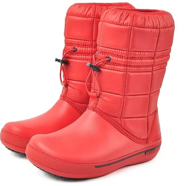 Чоботи  жіночі Crocs Crocband 2.5 Winter Boot Red р. 36-37 Червоний (26900)
