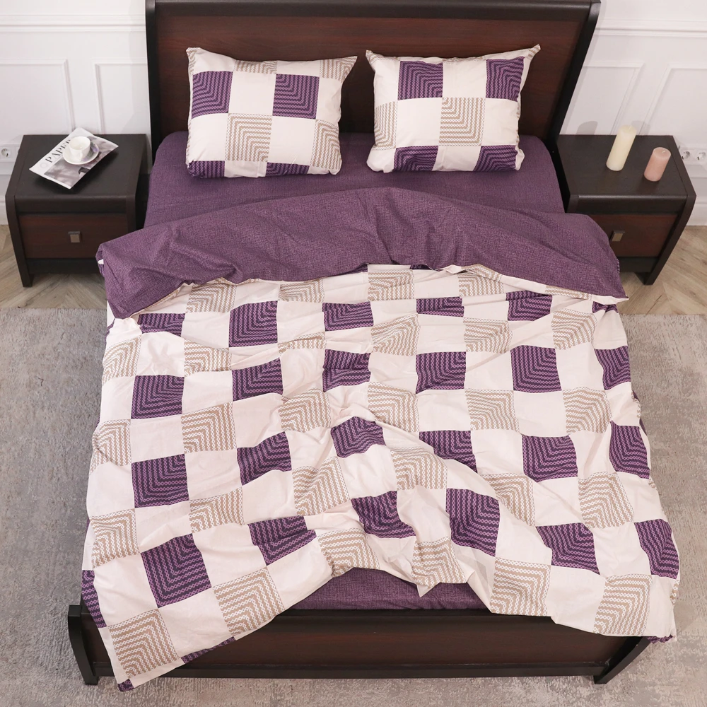 Комплект постільної білизни ТМ Черешенька із бязі Gold полуторний 150х220 cм (40118)