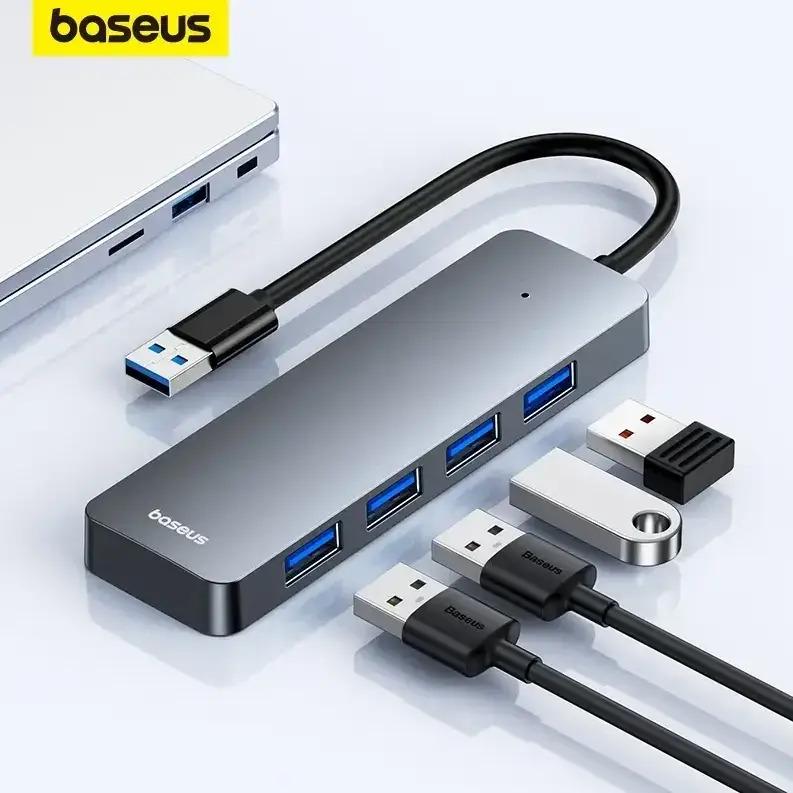 Переходник BASEUS 4 Port Expansion 3.0 4xUSB - фото 4