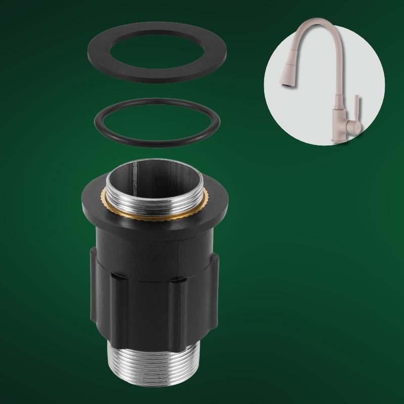 Смеситель для мойки кухонный Invena Pogo Plus 2-функциональный с эластичным носиком Бежевый (2697549892) - фото 5 Смеситель для мойки кухонный Invena Pogo Plus 2-функциональный с эластичным носиком Бежевый (2697549892) - фото 5