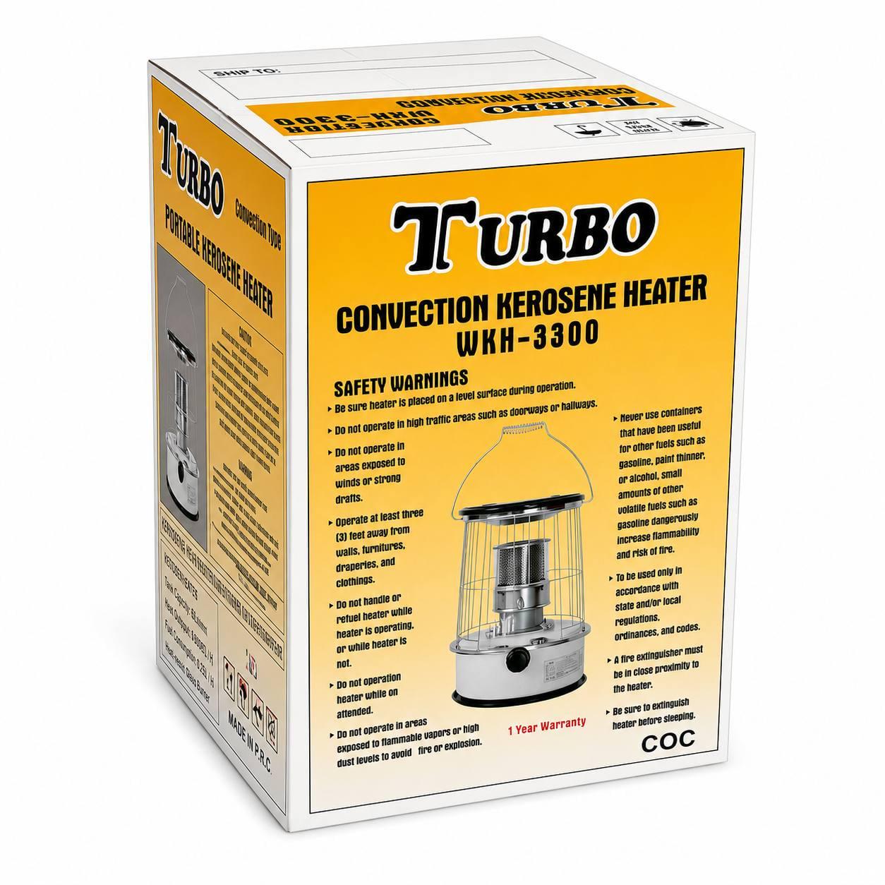 Керамический обогреватель TURBO WKH-3300 с баком 6 л для автономного отопления (M1155) - фото 7