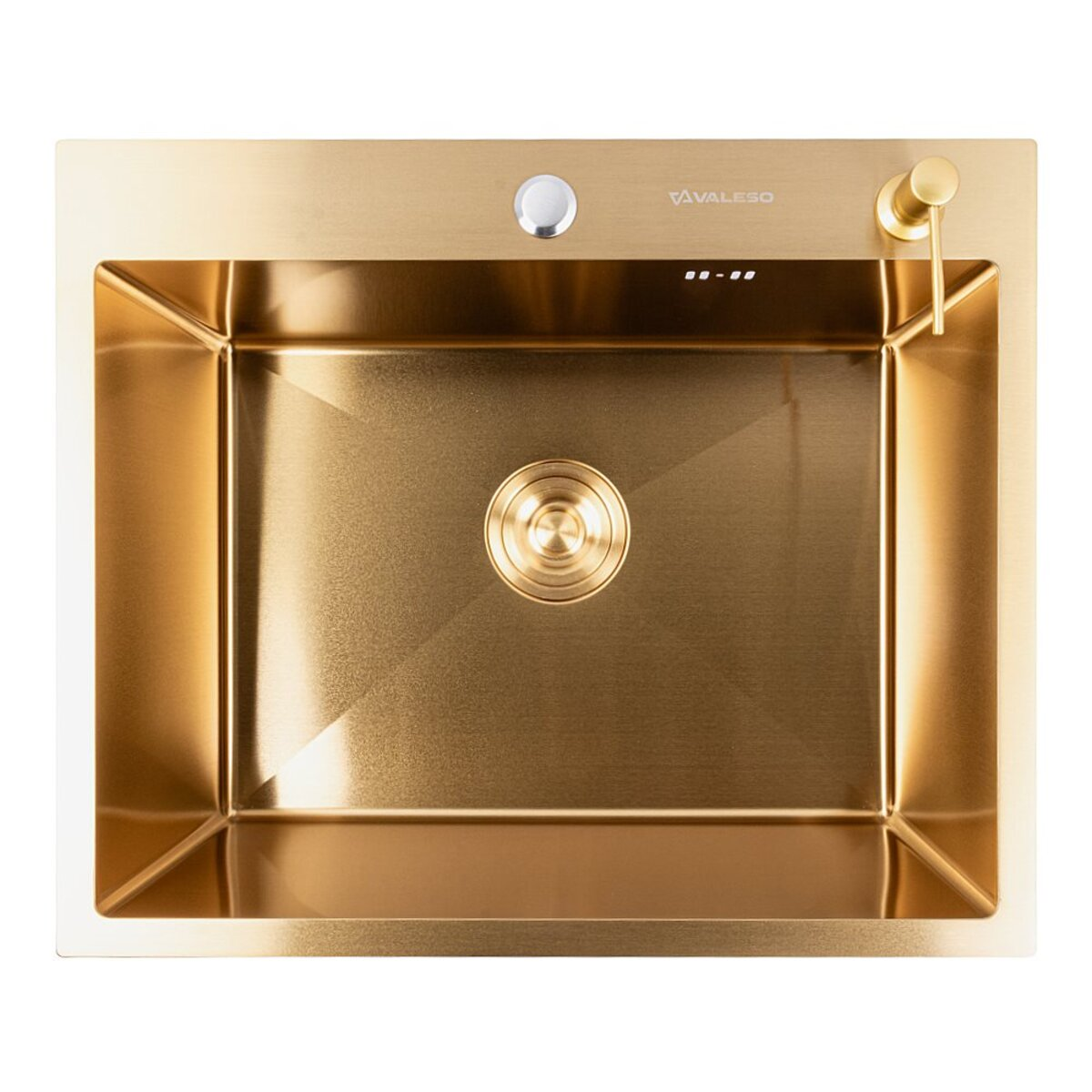 Мойка для кухни Valeso Handmade нержавеющая сталь PVD 60х50 см 3.0/0.8 Gold (SP000051938)