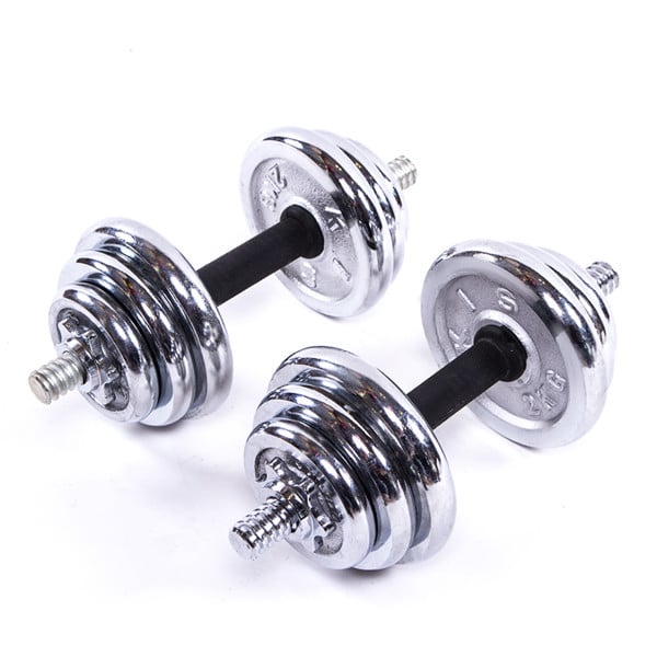 Гантели 2шт х 10кг хром