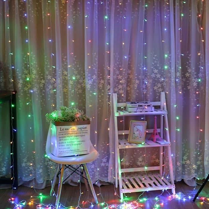 Гірлянда штора світлодіодна 240 лампочок 3х2 м Різнокольоровий (1472780882) - фото 6