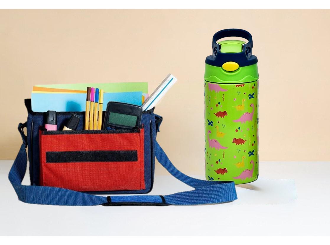 Термос-поильник детский с трубочкой Dino 350 мл (30165) - фото 2 Термос-поильник детский с трубочкой Dino 350 мл (30165) - фото 2