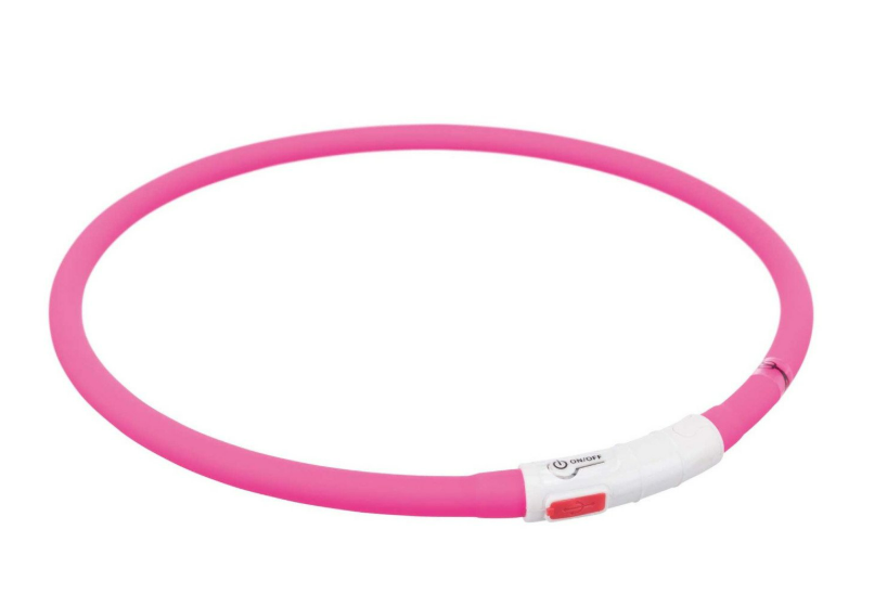 Ошейник светодиодный для собак 50 см Розовый (TT1128005)