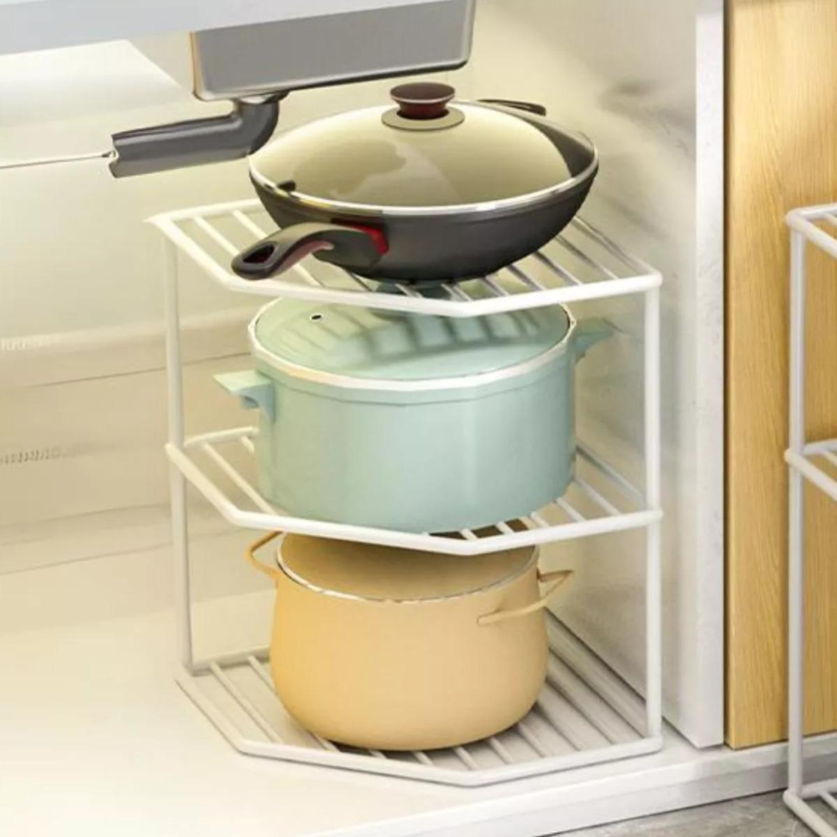 Полка-органайзер кухонная Storage Rack 3 яруса 25х25х36 см (M50210-M)