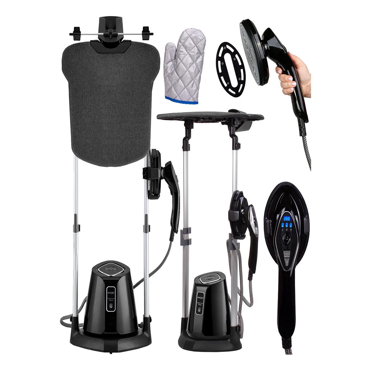 Утюг паровой с доской Maltec ElegantCare 109184 3 режима с доской/аксессуары 2500 Вт 1,2 л Черный