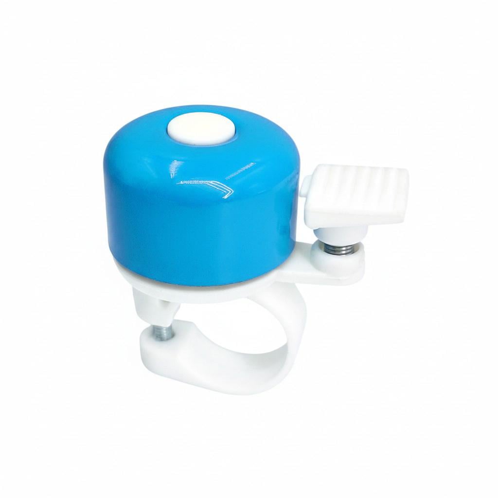 Велосипедный звонок механический Белый с голубым (G0002242)