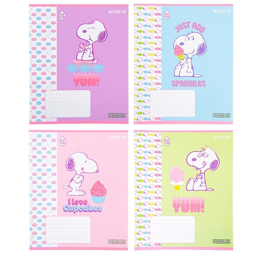Комплект школьных тетрадей KITE Snoopy 12 листов 25 шт. (SN22-235_25pcs)