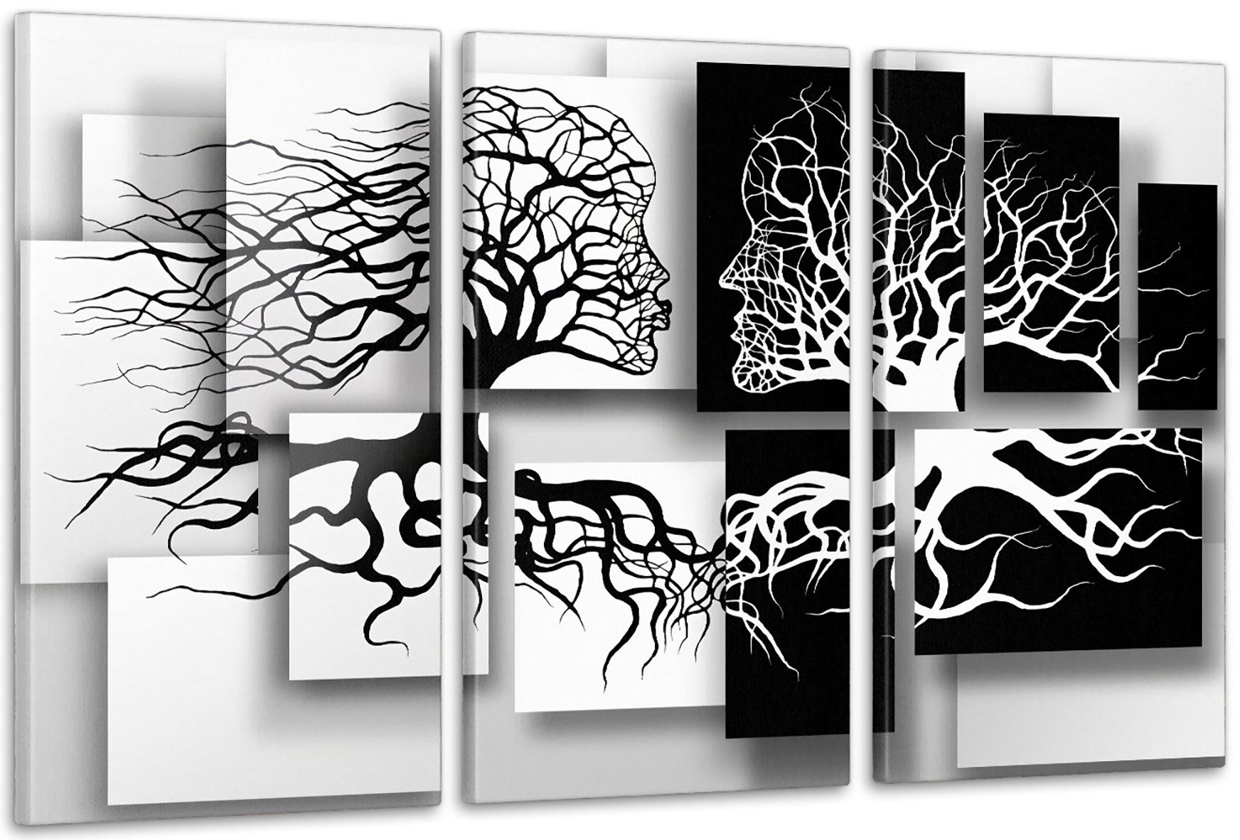 Картина модульная в гостиную/спальню Люди 53х100 см (ART-003_3A)