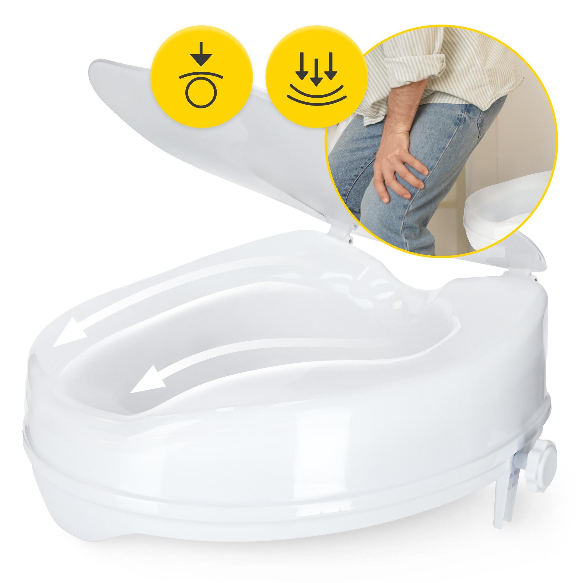 Насадка на унитаз 4fizjo 10 см White (P-5905973406444) - фото 10