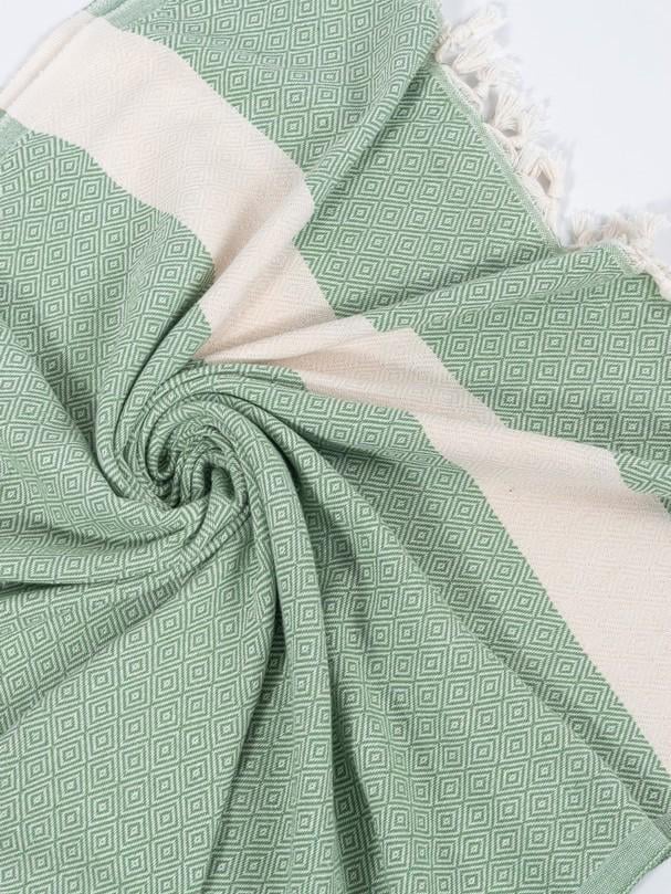 Рушник пляжний Peshtemal Elmas 100х180 см Зелений (26498191) - фото 5