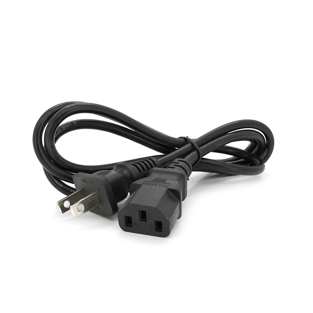 Кабель живлення CN 0,5 мм PC-184/2 B-C13 2 pin 1 м Black (38551)