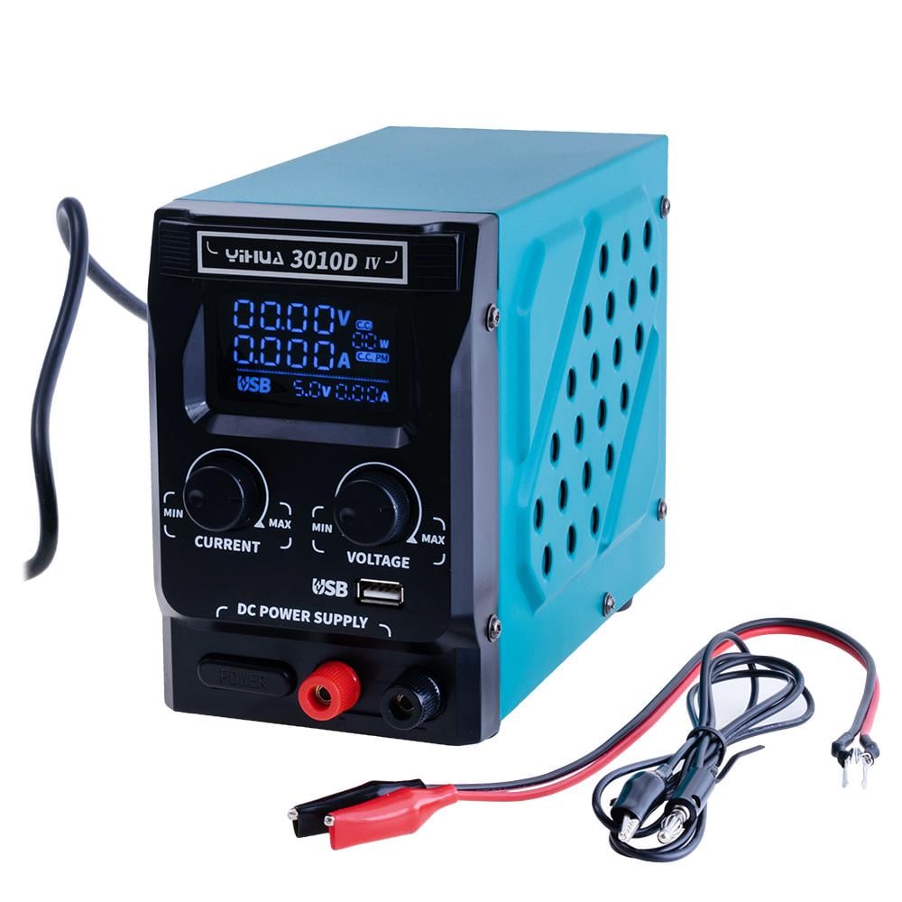 Блок питания лабораторный импульсный YIHUA 3010D IV 400 Вт/30 В/10А с QC3.0 Голубой (168-31-199-019) Блок питания лабораторный импульсный YIHUA 3010D IV 400 Вт/30 В/10А с QC3.0 Голубой (168-31-199-019)