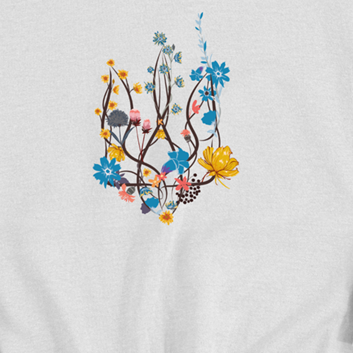 Свитшот унисекс UFree Shop с принтом Вільна квітуча і незламна М Белый (S-0045-1-M) - фото 3 Свитшот унисекс UFree Shop с принтом Вільна квітуча і незламна М Белый (S-0045-1-M) - фото 3